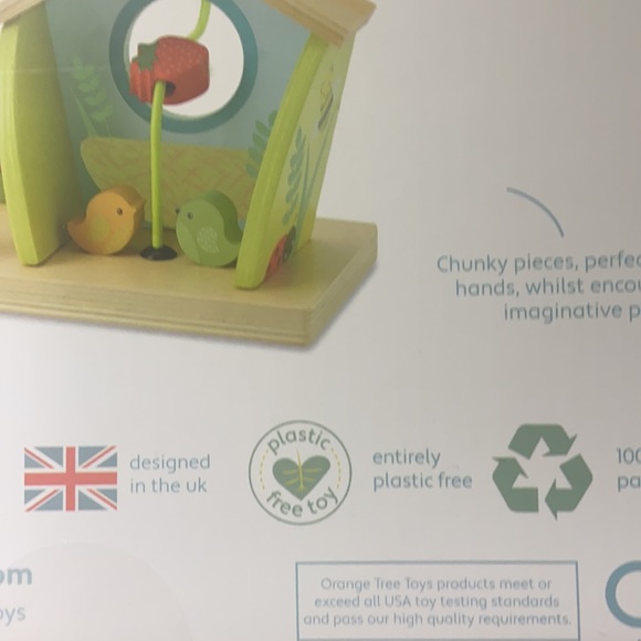 Orange Tree Toys-Feeding Birds Bead Frame Toy-NWB - Picture 8 of 10